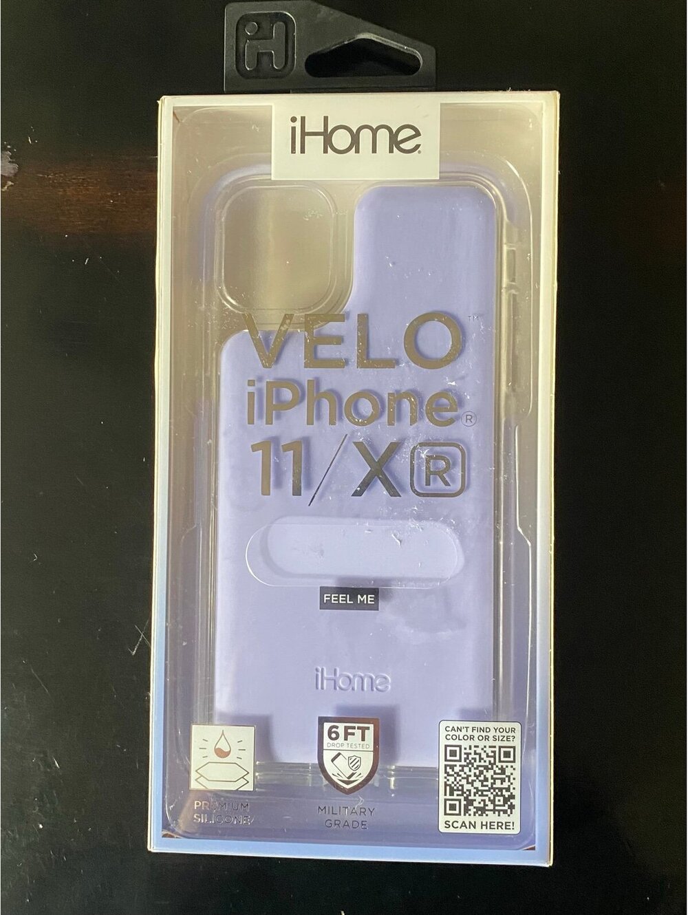 iHome Velo Silicone Impact Case for iPhone 11/XR Lavender